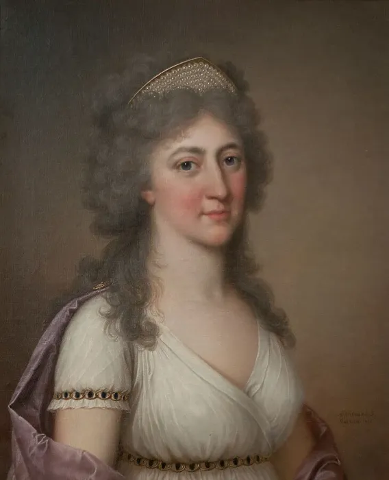 Framed Print : Hedvig Elisabet Charlotta, 1759–1818, Queen of Sweden, 1797. Creator: Adolf Ulric Wertmüller Framed Print : Hedvig Elisabet Charlotta, 1759–1818, Queen of Sweden, 1797. Creator: Adolf Ulric Wertmüller