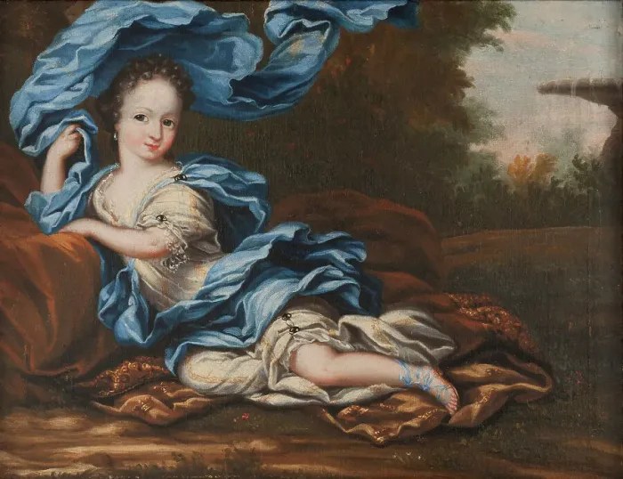 Framed Print : Hedvig Sophia of Sweden (1681–1708), Swedish princess and a Duchess Consort of Holstein... 1684. Creator: Anna Maria Ehrenstrahl Framed Print : Hedvig Sophia of Sweden (1681–1708), Swedish princess and a Duchess Consort of Holstein... 1684. Creator: Anna Maria Ehrenstrahl
