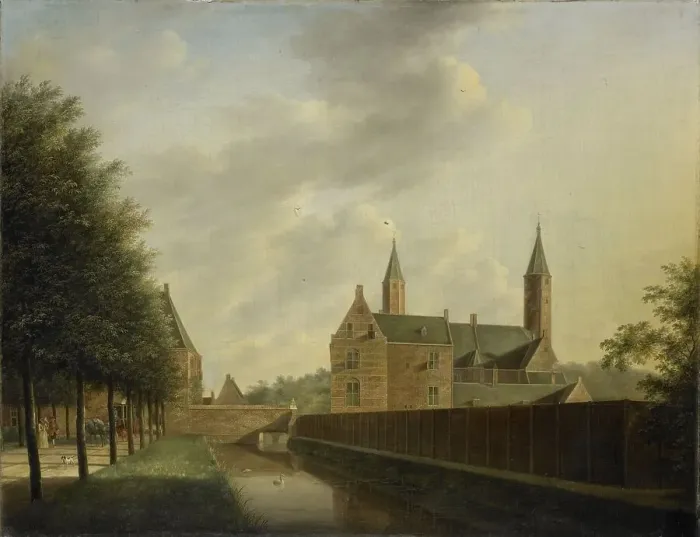Framed Print : Heemstede Manor, 1766. Creator: Johannes Janson Framed Print : Heemstede Manor, 1766. Creator: Johannes Janson