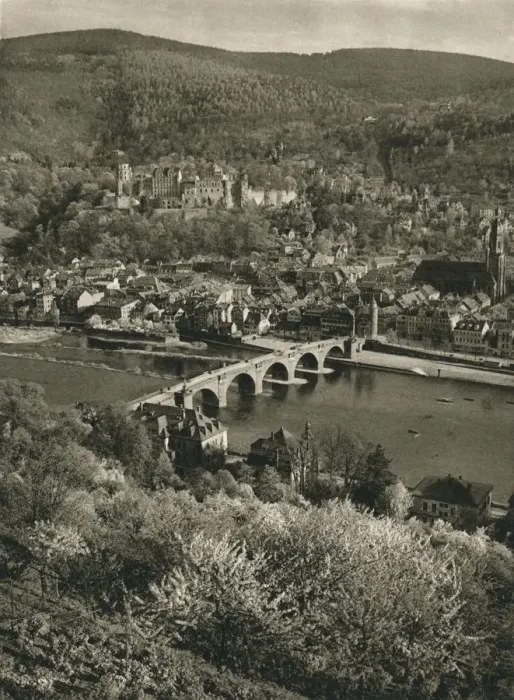 Framed Print : Heidelberg, 1931. Artist: Kurt Hielscher Framed Print : Heidelberg, 1931. Artist: Kurt Hielscher
