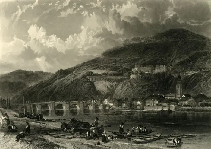 Framed Print : Heidelberg, c1872. Creator: E I Roberts Framed Print : Heidelberg, c1872. Creator: E I Roberts