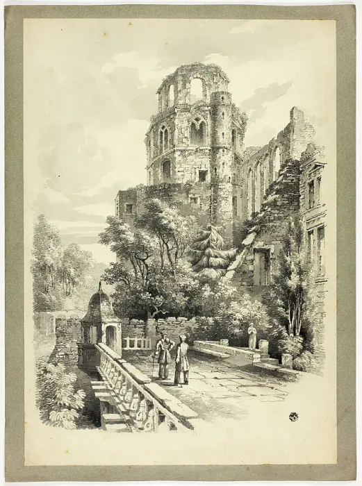 Framed Print : Heidelberg Castle, c.1830. Creator: Unknown Framed Print : Heidelberg Castle, c.1830. Creator: Unknown