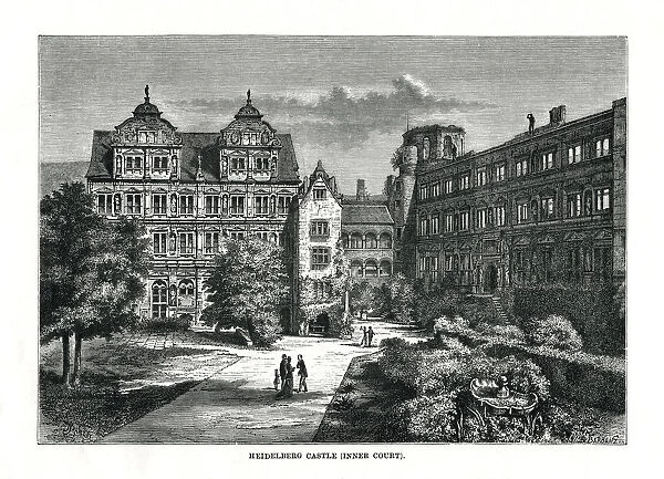 Heidelberg Castle, Germany, 1879. Artist: Charles Barbant