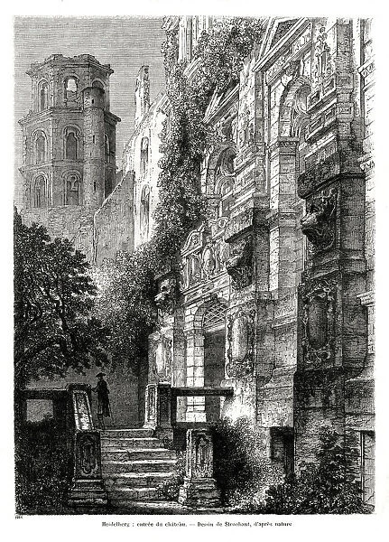 Heidelberg Castle, Germany, 1886. Artist: Francois Stroobant