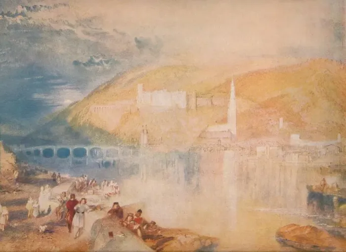 Framed Print : Heidelberg-Sunset, c1840, (1918). Artist: JMW Turner Framed Print : Heidelberg-Sunset, c1840, (1918). Artist: JMW Turner