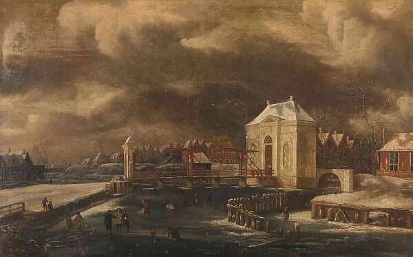 The Heiligewegspoort, Amsterdam, in Winter, 1660-1680. Creator: Jan van Kessel