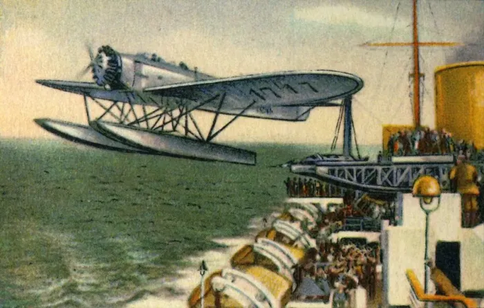 Framed Print : Heinkel He 58 seaplane, 1920s, (1932). Creator: Unknown