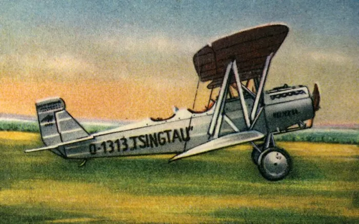 Framed Print : Heinkel HD 24 L Tsingtau plane, 1920s, (1932). Creator: Unknown Framed Print : Heinkel HD 24 L Tsingtau plane, 1920s, (1932). Creator: Unknown