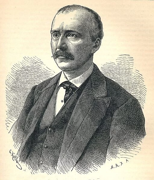 Heinrich Schliemann, (1822-1890), German archaeologist, 1893