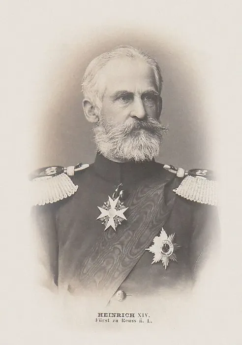 Framed Print : Heinrich XIV, Prince Reuss Younger Line (1832-1913). Creator: Anonymous Framed Print : Heinrich XIV, Prince Reuss Younger Line (1832-1913). Creator: Anonymous