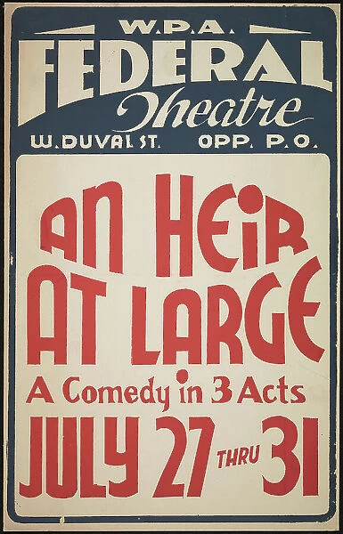 An Heir at Large, [193-]. Creator: Unknown