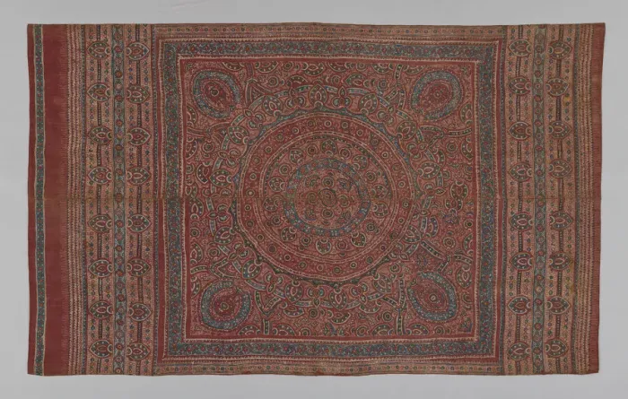 Framed Print : Heirloom Textile, India, 15th / 17th century. Creator: Unknown Framed Print : Heirloom Textile, India, 15th / 17th century. Creator: Unknown