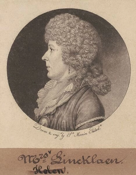 Helen Ledyard Lincklaen, 1798. Creator: Charles Balthazar Julien Fé