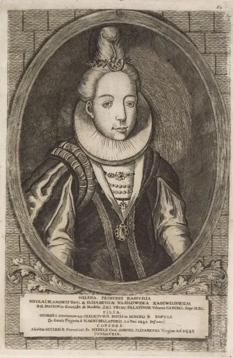 Framed Print : Helena Radziwill (Olelkowicz). From: Icones Familiae Ducalis Radivilianae, 1758