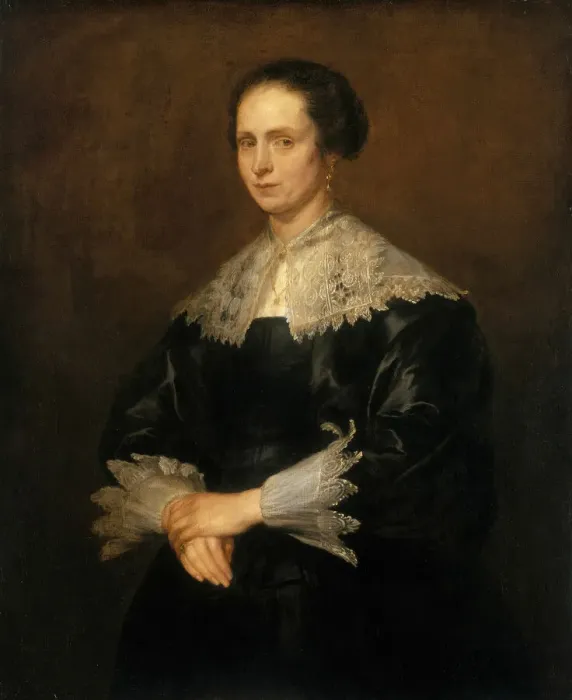 Framed Print : Helena Tromper Du Bois, c. 1631. Creator: Anthony van Dyck Framed Print : Helena Tromper Du Bois, c. 1631. Creator: Anthony van Dyck