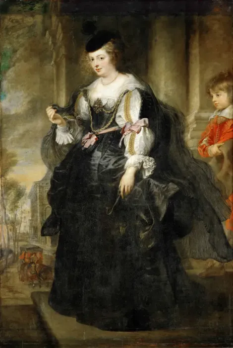 Framed Print : Helene Fourment with a Carriage. Artist: Rubens, Pieter Paul (1577-1640) Framed Print : Helene Fourment with a Carriage. Artist: Rubens, Pieter Paul (1577-1640)