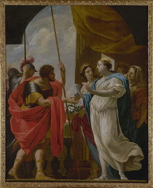 Hélène offrant à Ménélas la potion de la reine Polydamne, c1650. Creator: Workshop of Simon Vouet