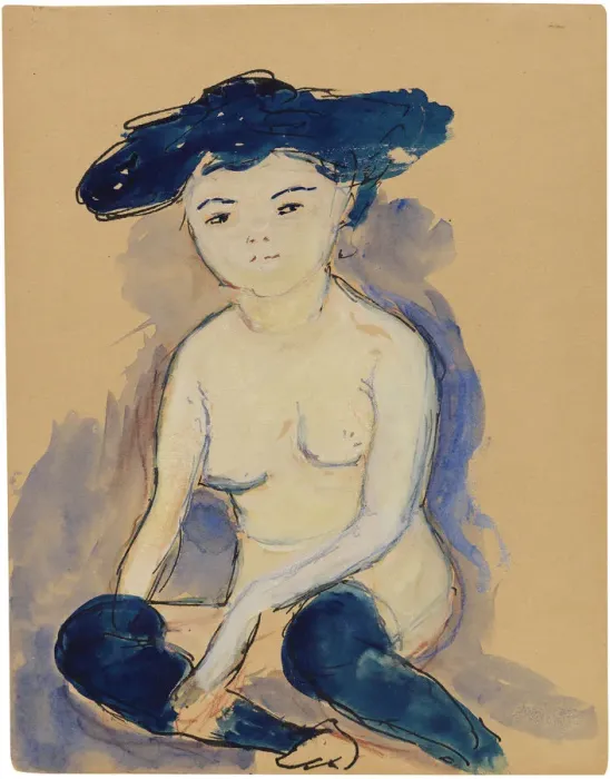 Framed Print : Helene (with fashionable Japanese hairstyle), 1909. Creator: Werefkin, Marianne, von (1860-1938) Framed Print : Helene (with fashionable Japanese hairstyle), 1909. Creator: Werefkin, Marianne, von (1860-1938)