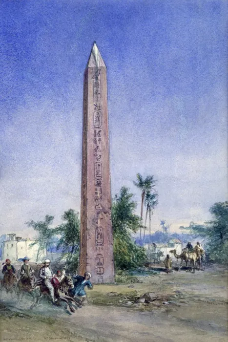 Framed Print : Heliopolis, 1878. Artist: William Simpson Framed Print : Heliopolis, 1878. Artist: William Simpson