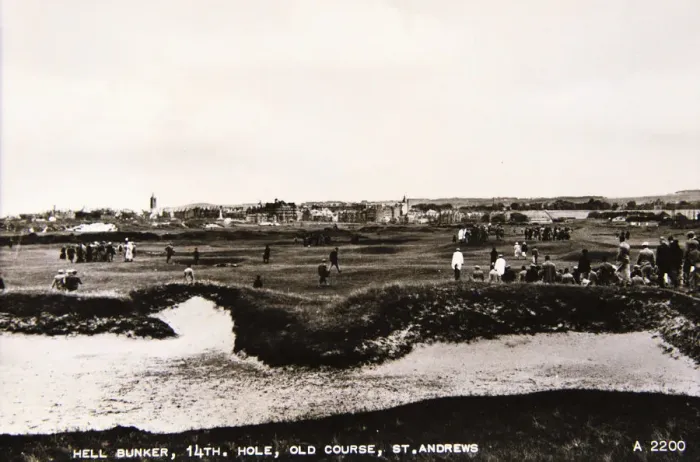 Framed Print : Hell Bunker, 14th hole, Old Course, St Andrews, c1910 Framed Print : Hell Bunker, 14th hole, Old Course, St Andrews, c1910