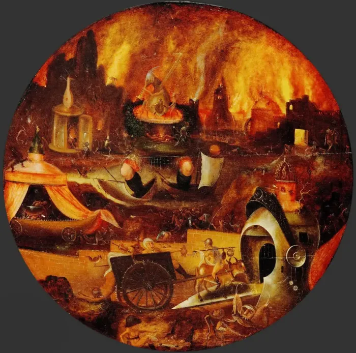 Framed Print : The Hell, ca 1545. Artist: Patinier (Herri met de Bles), Henri, de (1510-1550) Framed Print : The Hell, ca 1545. Artist: Patinier (Herri met de Bles), Henri, de (1510-1550)
