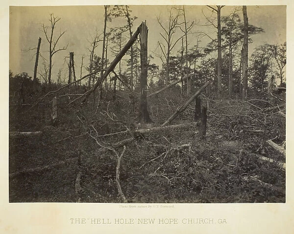 The 'Hell Hole, 'New Hope Church, GA, 1866. Creator: George N. Barnard