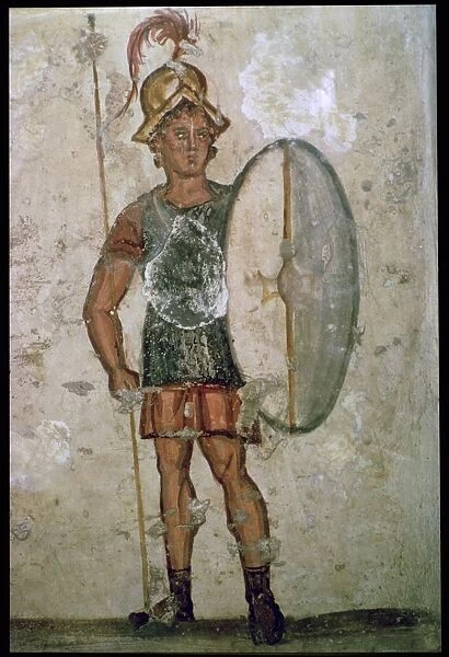 Hellenistic wall-painting of a soldier, 3rd century BC