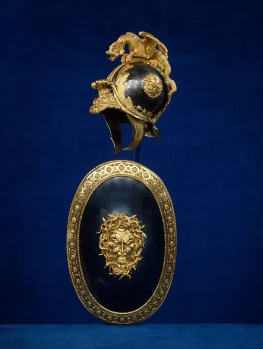 Framed Print : Helmet in the Classical Style, French, Paris, probably ca. 1760-70. Creator: Unknown Framed Print : Helmet in the Classical Style, French, Paris, probably ca. 1760-70. Creator: Unknown