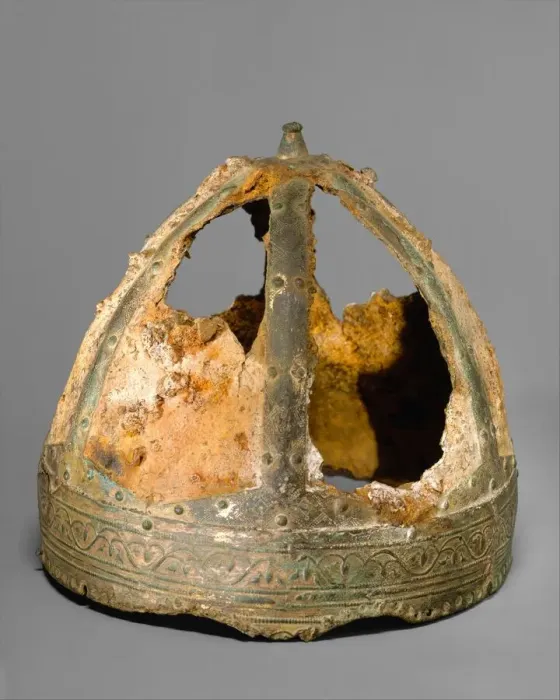 Framed Print : Helmet (Spangenhelm), Byzantine or Germanic, 6th-7th century. Creator: Unknown Framed Print : Helmet (Spangenhelm), Byzantine or Germanic, 6th-7th century. Creator: Unknown