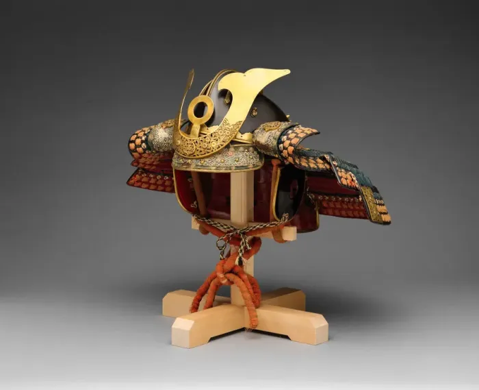 Framed Print : Helmet in the Zenshozan Style with Case, Japanese, ca. 1700. Creator: Unknown Framed Print : Helmet in the Zenshozan Style with Case, Japanese, ca. 1700. Creator: Unknown