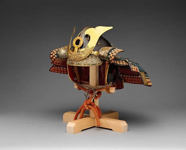 Helmet in the Zenshozan Style with Case, Japanese, ca. 1700. Creator: Unknown