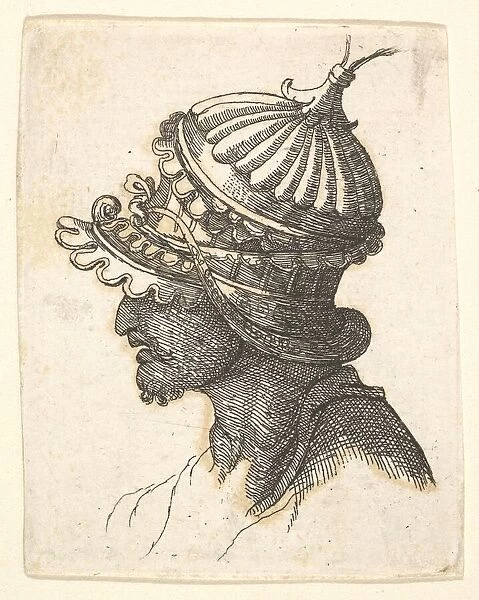 Helmeted head, 17th century (?). Creator: Unknown