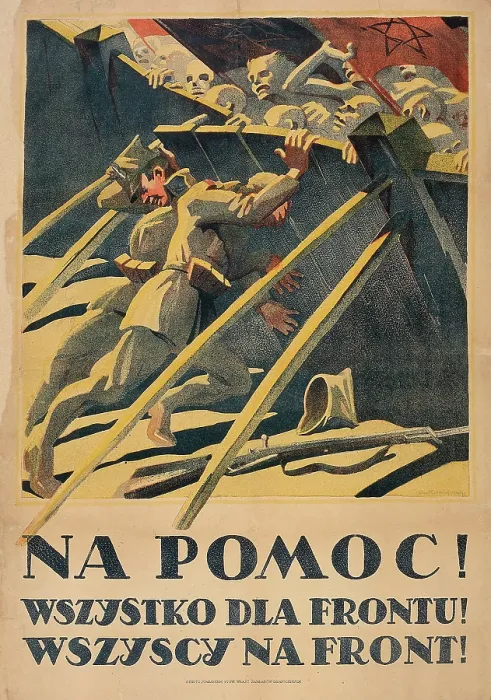 Framed Print : Help!, 1920. Creator: Bartlomiejczyk, Edmund Ludwik (1885-1950) Framed Print : Help!, 1920. Creator: Bartlomiejczyk, Edmund Ludwik (1885-1950)