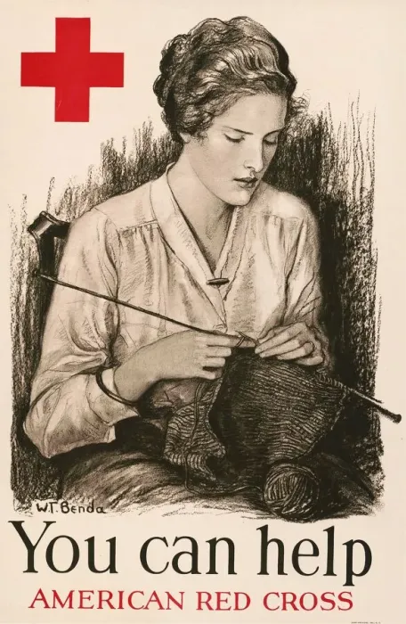 Framed Print : You can help - American Red Cross, 1918. Creator: Benda, Wladyslaw Theodor (1873-1948)