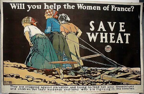 Will You Help the Women of France?, 1917. Creator: Edward Penfield