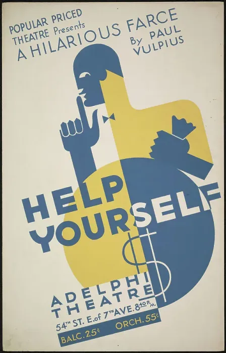 Framed Print : Help Yourself, New York, 1937. Creator: Unknown Framed Print : Help Yourself, New York, 1937. Creator: Unknown