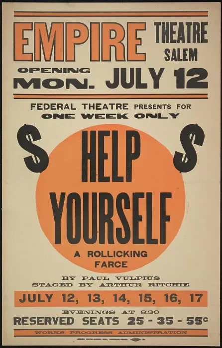 Framed Print : Help Yourself, Salem, MA, 1937. Creator: Unknown