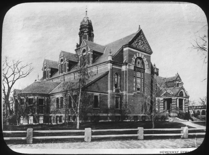 Framed Print : Hemenway Gymnasium, Harvard University, Massachusetts, USA, late 19th or early 20th century Framed Print : Hemenway Gymnasium, Harvard University, Massachusetts, USA, late 19th or early 20th century