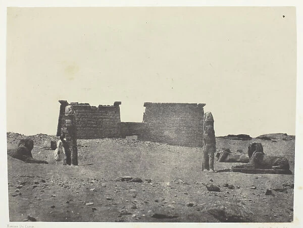 Hemi-Speos De Seboua, Dromos;Nubie, 1849  /  51, printed 1852
