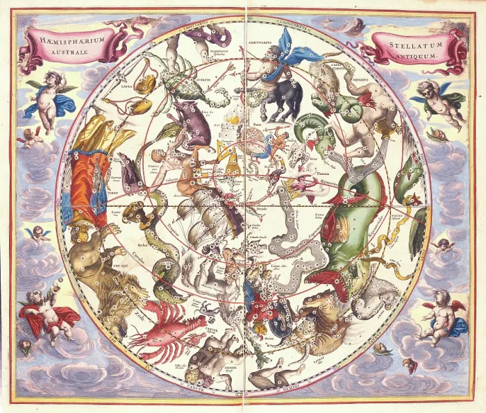 Framed Print : Hemisphaerium Australe, 1660. Creator: Unknown Framed Print : Hemisphaerium Australe, 1660. Creator: Unknown