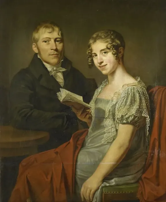 Framed Print : Hendrik Arend van den Brink (1783-1852) and his Wife Lucretia Johanna... 1805-1830. Creator: Louis Moritz Framed Print : Hendrik Arend van den Brink (1783-1852) and his Wife Lucretia Johanna... 1805-1830. Creator: Louis Moritz