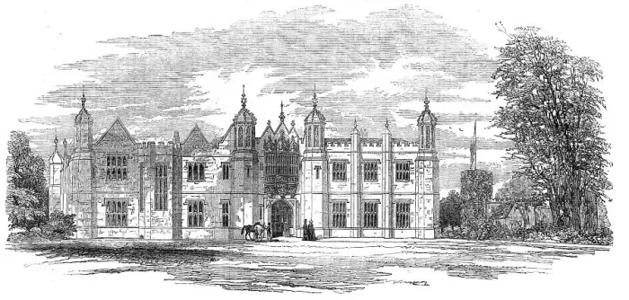 Framed Print : Hengrave Hall, Suffolk, the Seat of Sir Thomas R. Gage, Bart, 1854. Creator: Unknown Framed Print : Hengrave Hall, Suffolk, the Seat of Sir Thomas R. Gage, Bart, 1854. Creator: Unknown