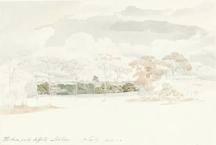 Framed Print : Henham Park, Suffolk, 1801 / 1803. Creator: Cornelius Varley Framed Print : Henham Park, Suffolk, 1801 / 1803. Creator: Cornelius Varley