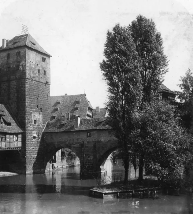 Framed Print : Henkersteg (The Hangmans Bridge), Nuremberg, Bavaria, Germany, c1900s. Artist: Wurthle & Sons Framed Print : Henkersteg (The Hangmans Bridge), Nuremberg, Bavaria, Germany, c1900s. Artist: Wurthle & Sons