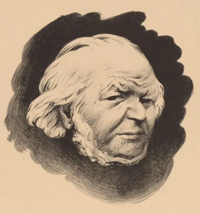Framed Print : Henri Daumier (Honore Daumier), 1894. Creator: Felix Vallotton Framed Print : Henri Daumier (Honore Daumier), 1894. Creator: Felix Vallotton