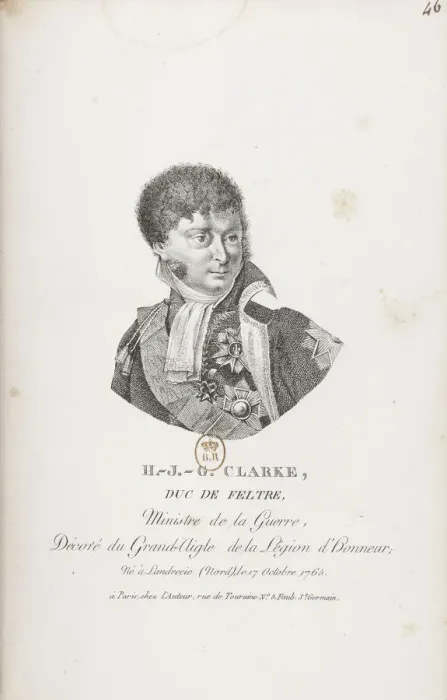 Framed Print : Henri-Jacques-Guillaume Clarke, comte d Hunebourg, duc de Feltre (1765-1818), 1810 Framed Print : Henri-Jacques-Guillaume Clarke, comte d Hunebourg, duc de Feltre (1765-1818), 1810