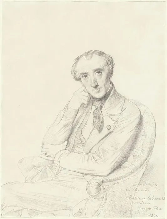 Framed Print : Henri Labrouste, 1852. Creator: Jean-Auguste-Dominique Ingres Framed Print : Henri Labrouste, 1852. Creator: Jean-Auguste-Dominique Ingres