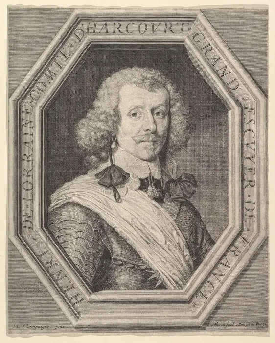 Framed Print : Henri de Lorraine, comte d Harcourt. Creator: Jean Morin Framed Print : Henri de Lorraine, comte d Harcourt. Creator: Jean Morin