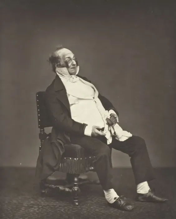 Framed Print : Henri Monnier, c. 1876. Creator: Etienne Carjat Framed Print : Henri Monnier, c. 1876. Creator: Etienne Carjat