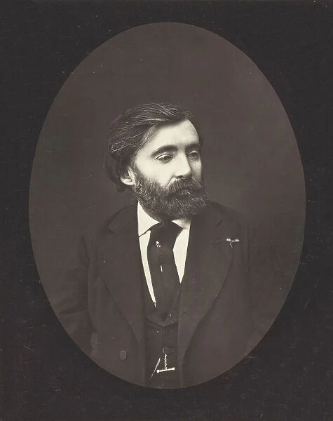 Henri, vicomte de Bornier, c. 1876. Creator: Ferdinand J. Mulnier